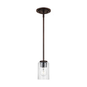 Oslo Seeded Glass Mini Pendant in Bronze