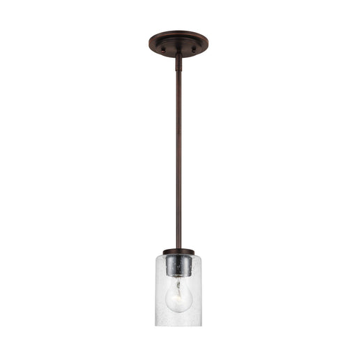Oslo Seeded Glass Mini Pendant in Bronze