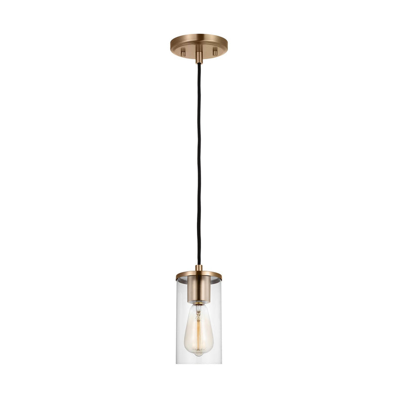 Zire Mini Pendant in Satin Brass