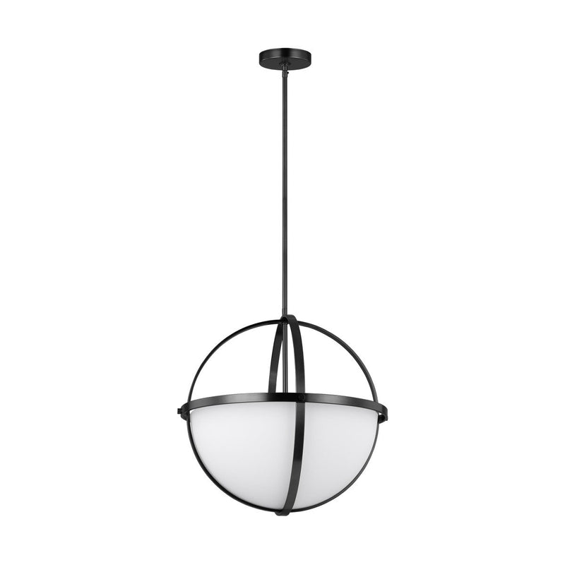 Alturas 3-Light Pendant in Midnight Black