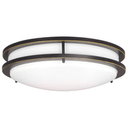 Mahone 14.5" Flush Mount in Antique Bronze