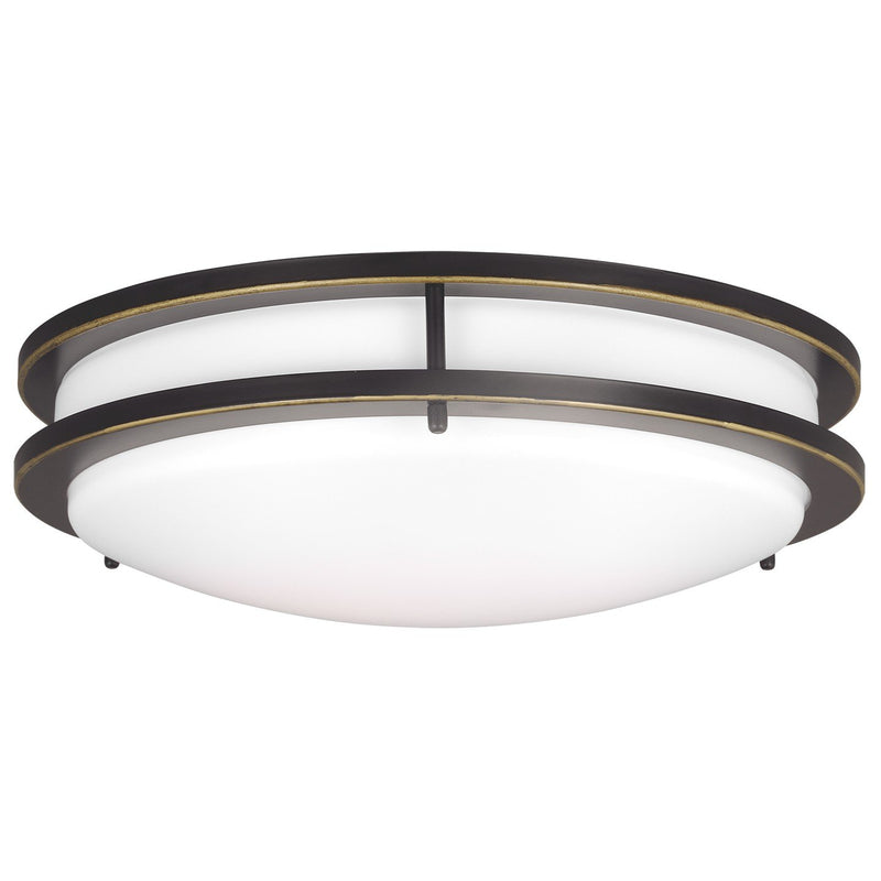 Mahone 14.5" Flush Mount in Antique Bronze