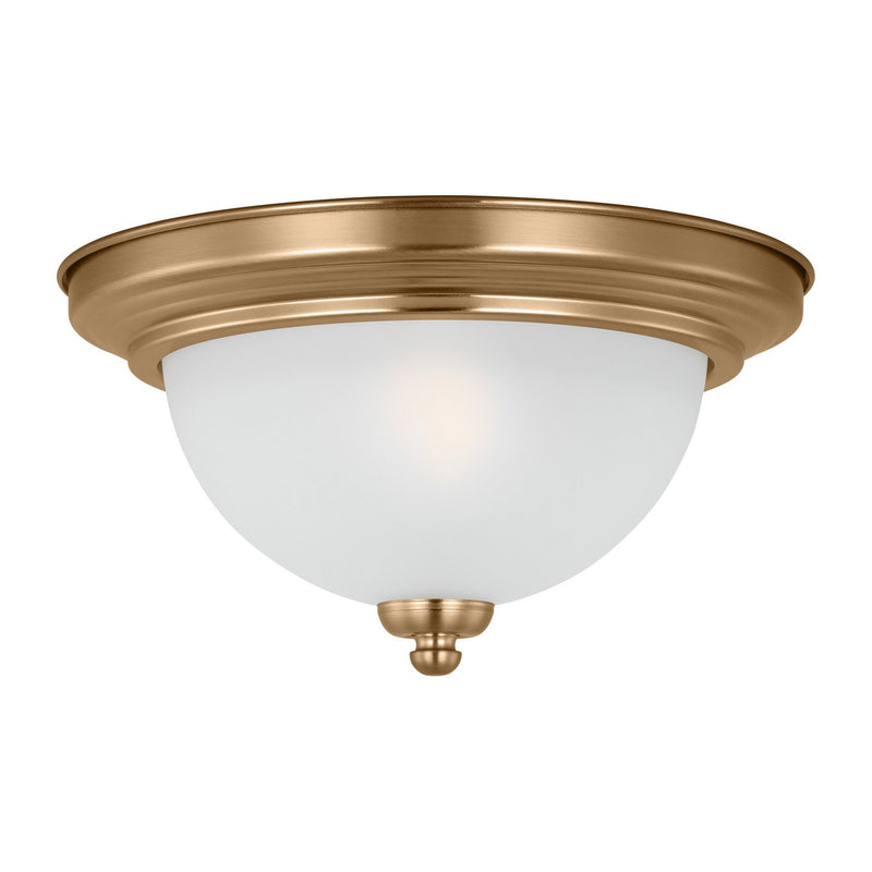 Geary Flush Mount in Satin Brass