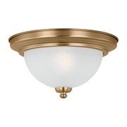 Geary Flush Mount in Satin Brass