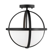 Alturas 2-Light Convertible Pendant in Midnight Black