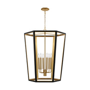 Curt 6-Light Large Lantern Pendant in Midnight Black
