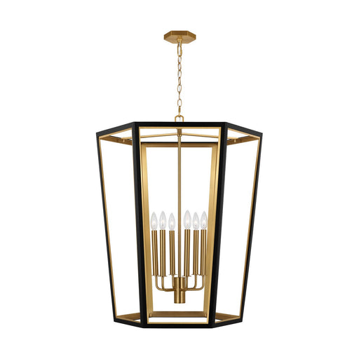 Curt 6-Light Large Lantern Pendant in Midnight Black