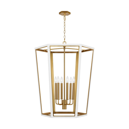 Curt 6-Light Large Lantern Pendant in Matte White