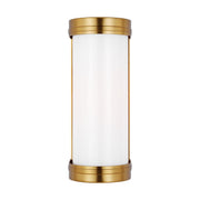 Ifran Small Bath Sconce in Burnished Brass