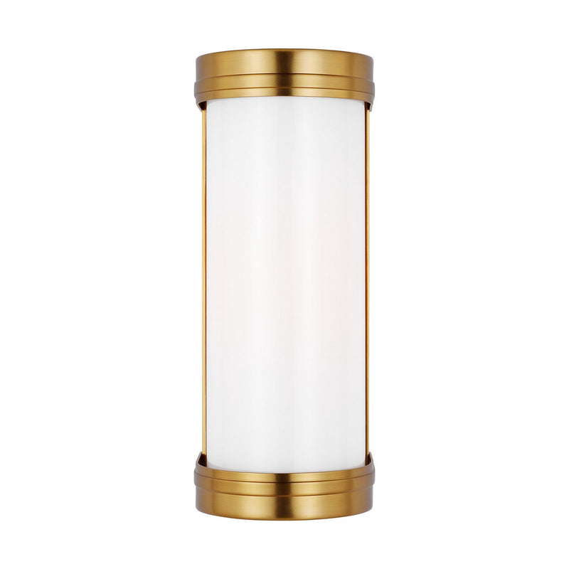 Ifran Small Bath Sconce in Burnished Brass