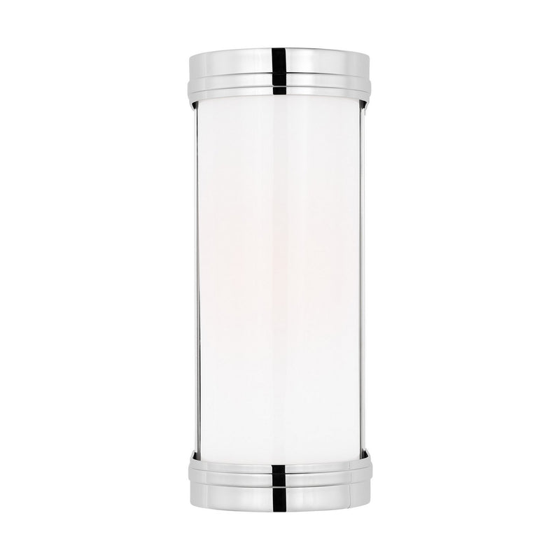 Ifran Small Bath Sconce in Polished Nickel