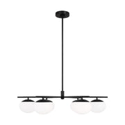 Lune Large 6-Light Chandelier in Aged Iron