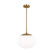 Lune Medium Pendant in Burnished Brass