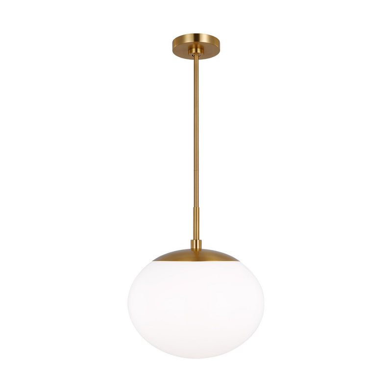 Lune Medium Pendant in Burnished Brass