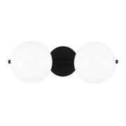 Lune 2-Light Bath Vanity Light in Aged Iron