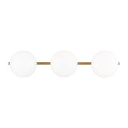 Lune 3-Light Bath Vanity Light in Burnished Brass