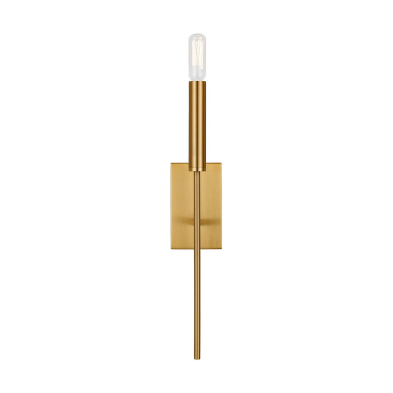 Brianna Tall Wall Sconce in Burnished Brass