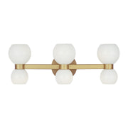 Londyn 6-Light Bath Vanity Light in Burnished Brass