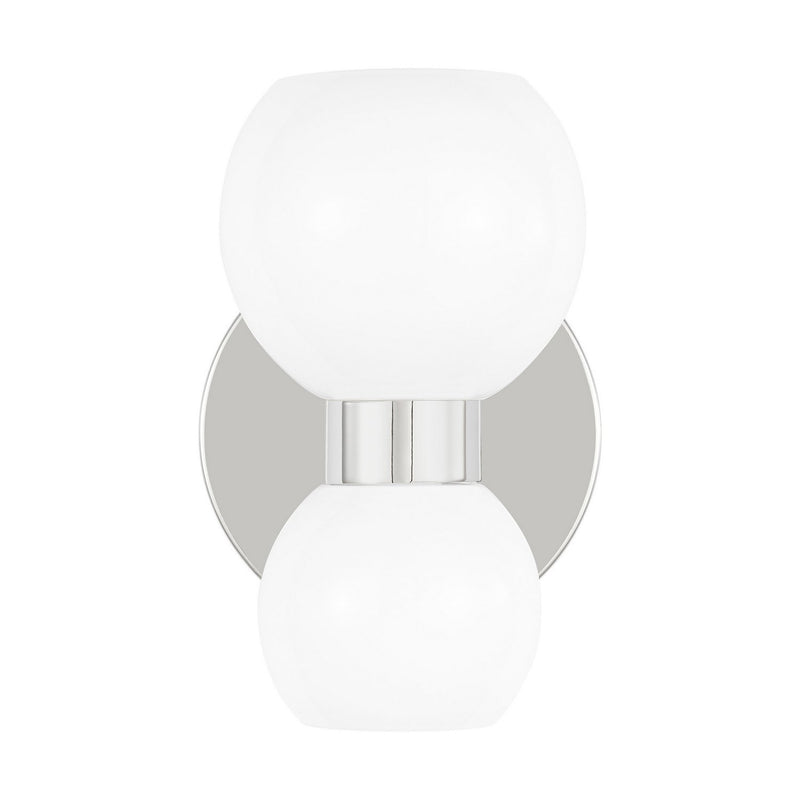 Londyn 2-Light Wall Sconce in Polished Nickel