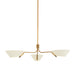 F8143-PBR/SSD - Sacramento 3-Light Chandelier by Troy Lighting