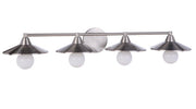 Isaac 4 Light 36.5" Vanity in Brushed Polished Nickel