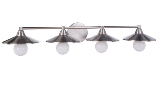 Isaac 4 Light 36.5" Vanity in Brushed Polished Nickel