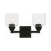 Aragon Two Light Vanity Sconce in Black