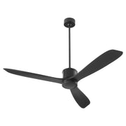 Portland 58" 3-Blade Outdoor Ceiling Fan in Matte Black