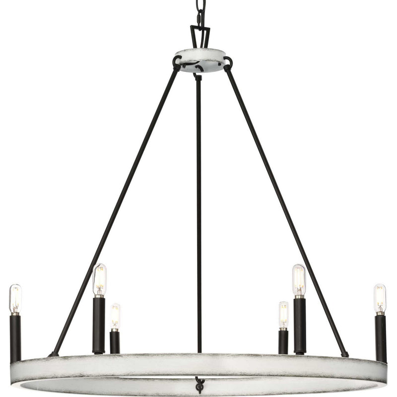 Galloway 6-Light Chandelier in Matte Black