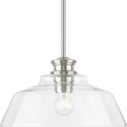 Singleton Pendant in Brushed Nickel