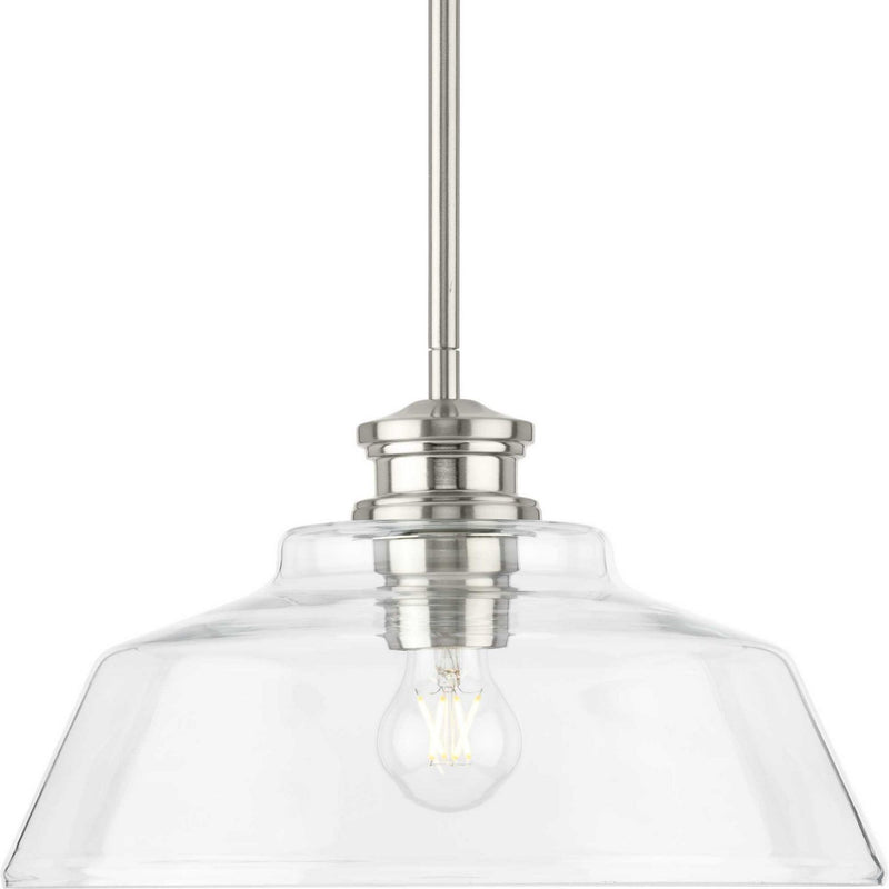 Singleton Pendant in Brushed Nickel