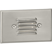 LED Low-Profile Step Light Wall Sconce in Brushed Nickel