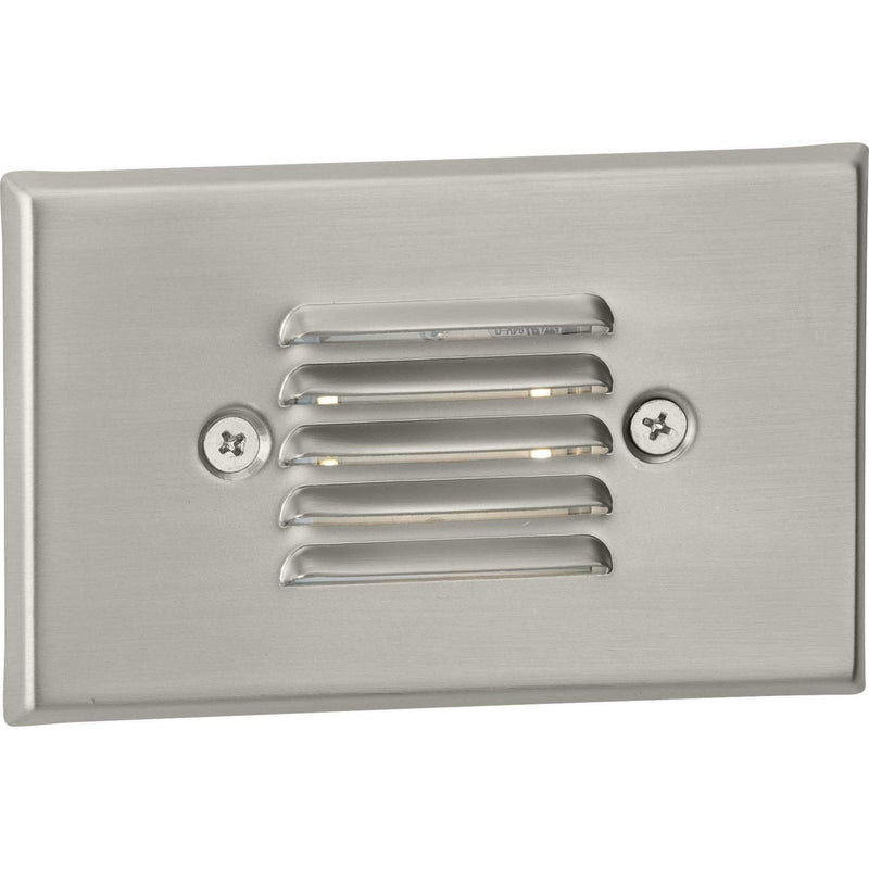LED Low-Profile Step Light Wall Sconce in Brushed Nickel
