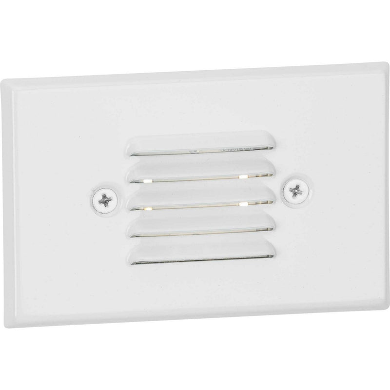 LED Low-Profile Step Light Wall Sconce in Satin White
