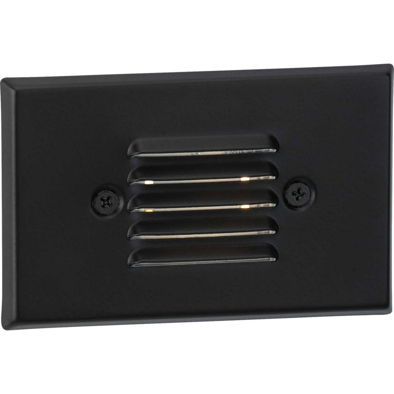 LED Low-Profile Step Light Wall Sconce in Black