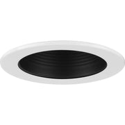 4" Recessed Step Baffle Trim in Black