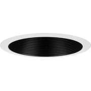 6" Recessed Step Baffle Trim in Black