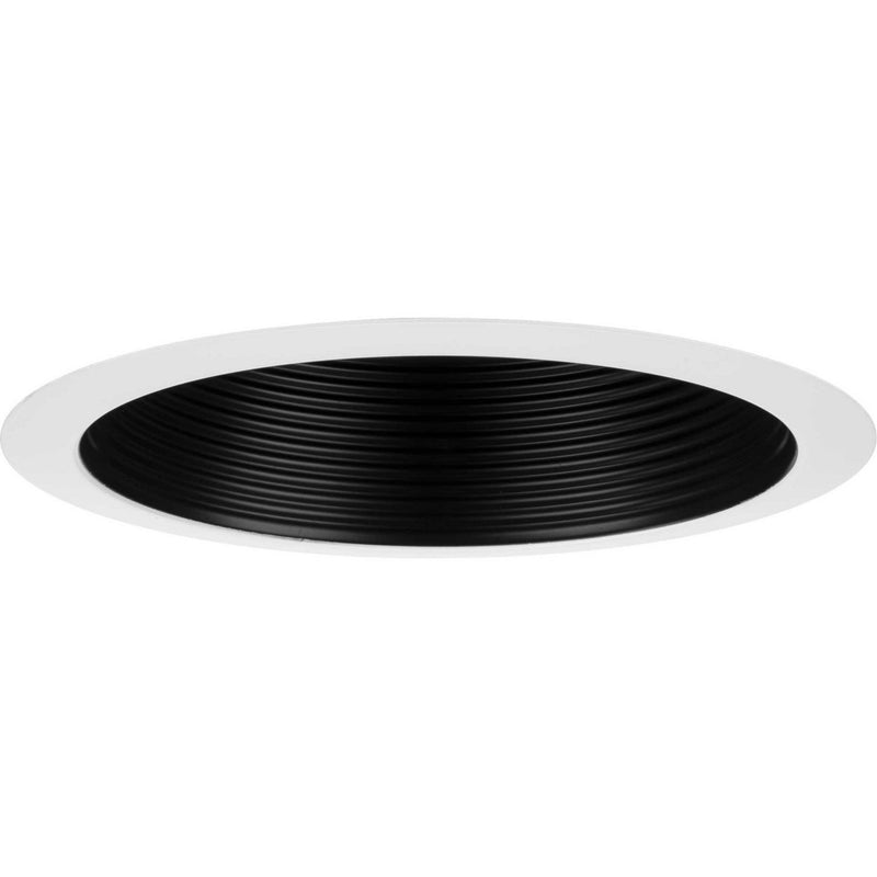6" Recessed Step Baffle Trim in Black