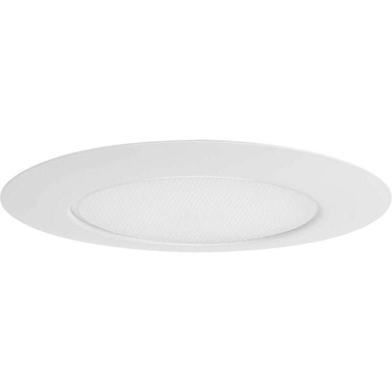 6" Recessed Lensed Shower Trim in Satin White