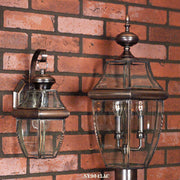 Newbury 3-Light Outdoor Post Lantern in Aged Copper