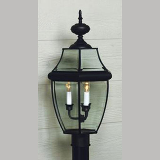 Newbury 4-Light Outdoor Post Lantern in Mystic Black