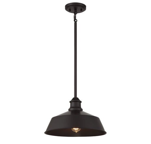 Vintage Metal Bell 14" 1-Light Pendant in Oil Rubbed Bronze