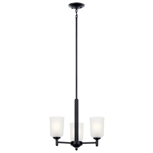Shailene 3-Light Chandelier in Black