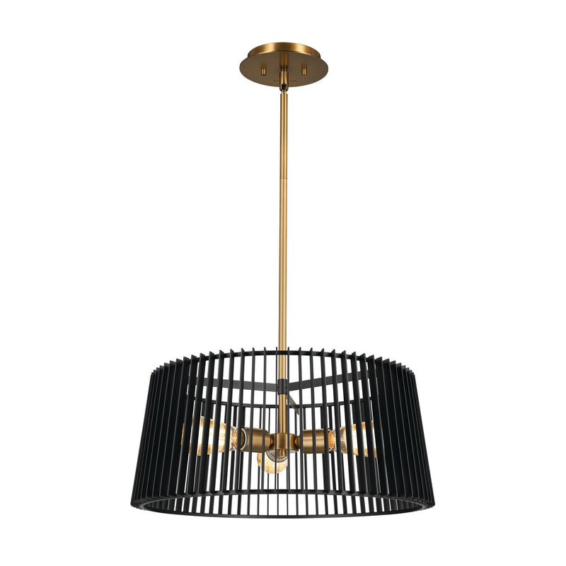 Linara 3-Light Convertible Pendant in Black