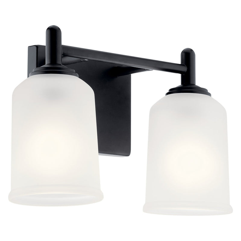 Shailene 2-Light Bath Vanity Light in Black