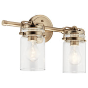 Brinley 2-Light Bath Vanity Light in Champagne Bronze