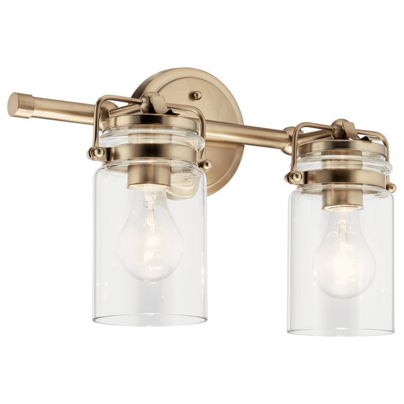 Brinley 2-Light Bath Vanity Light in Champagne Bronze