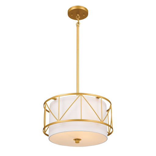 Birkleigh 3-Light 14" Pendant in Classic Gold