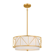 Birkleigh 3-Light 18" Pendant in Classic Gold