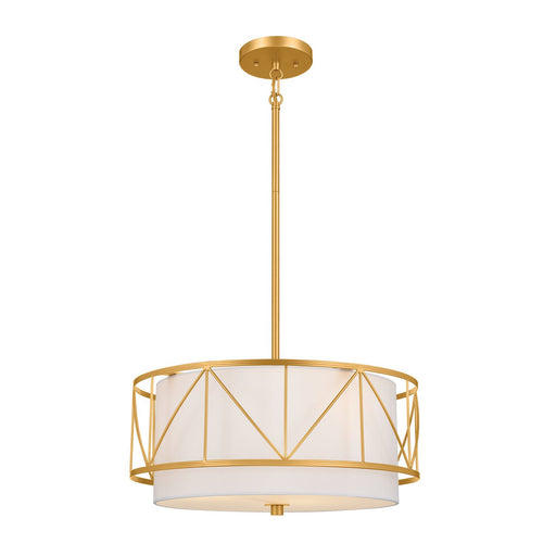 Birkleigh 3-Light 18" Pendant in Classic Gold